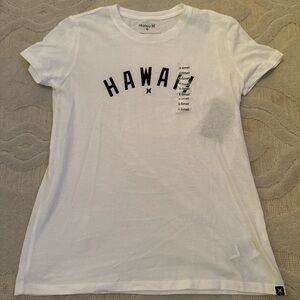 White hurley “hawaii” tee